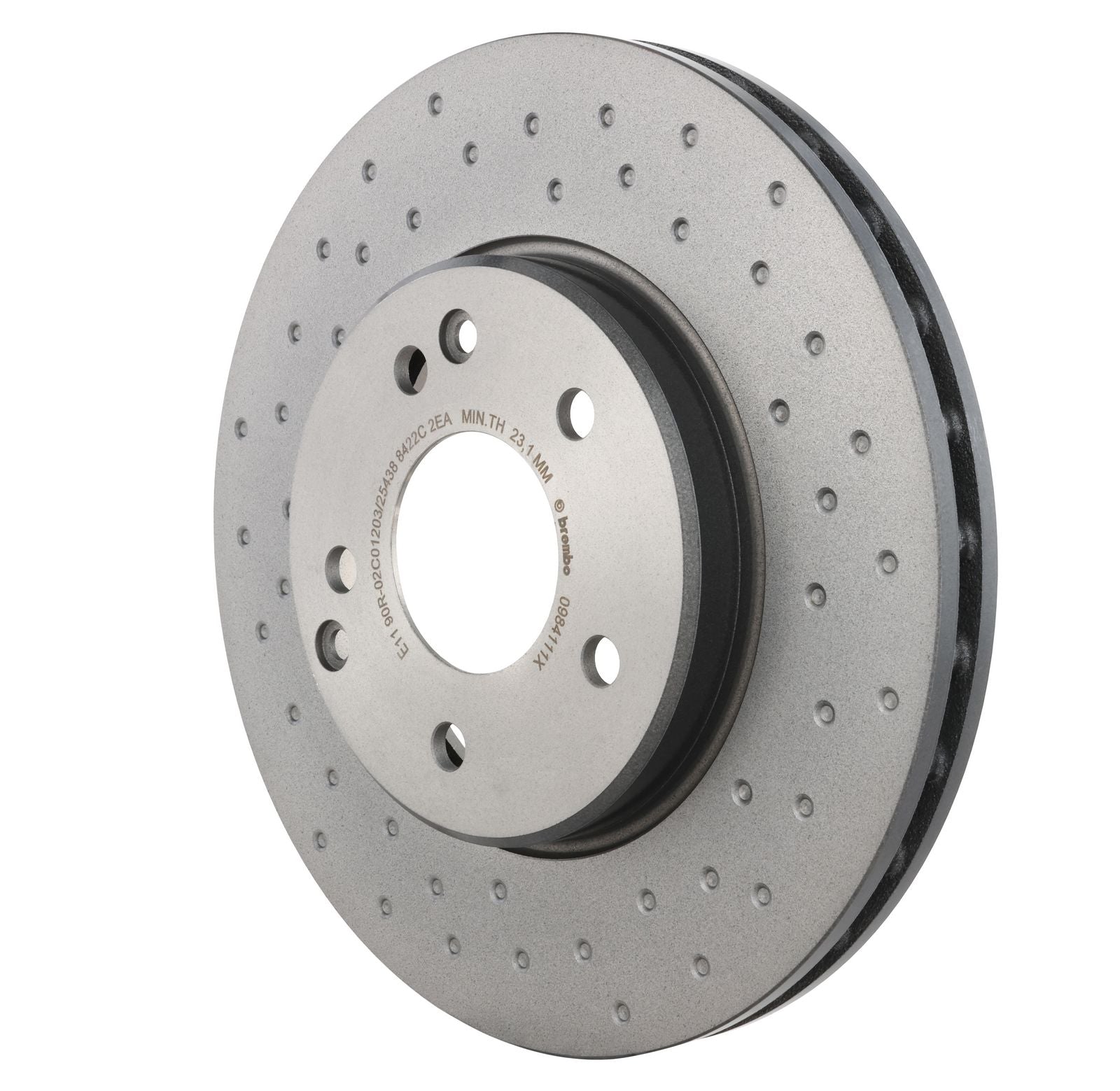 XTRA Drilled Front Disc Brake Rotor - 09.8411.1X_10