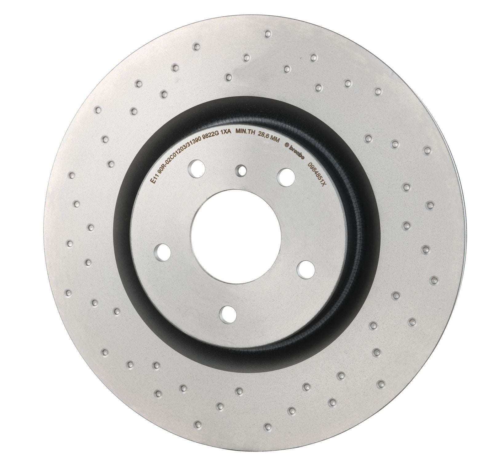 XTRA Drilled Front Disc Brake Rotor - 09.8485.1X_07