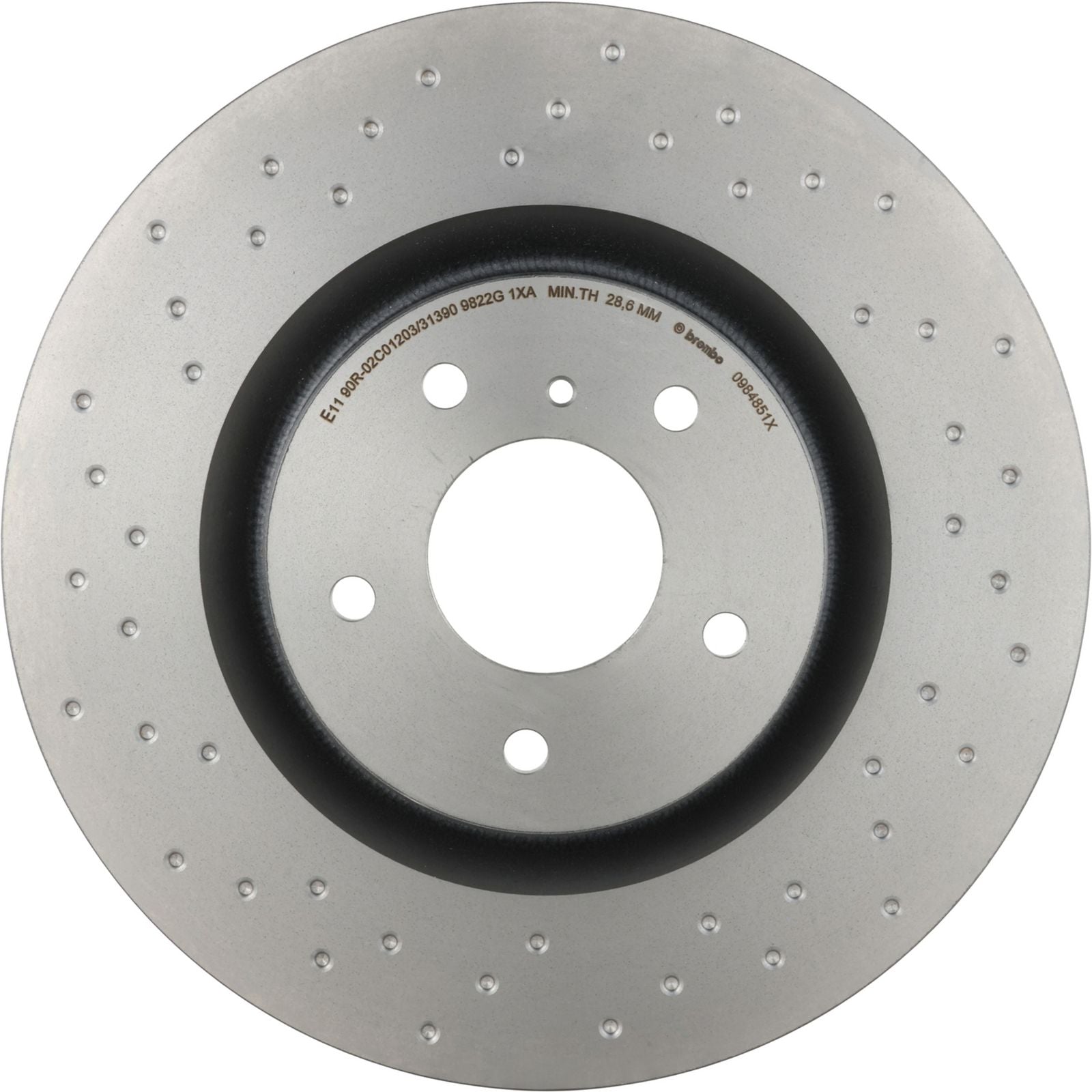 XTRA Drilled Front Disc Brake Rotor - 09.8485.1X_05