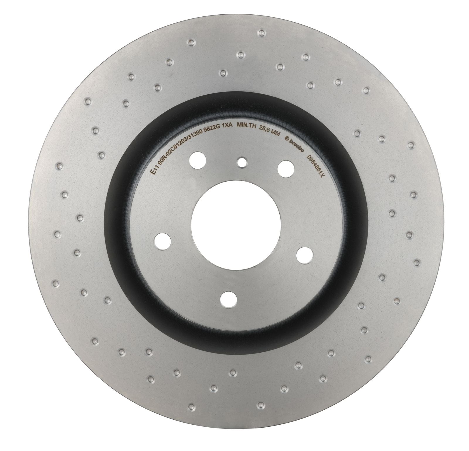 XTRA Drilled Front Disc Brake Rotor - 09.8485.1X_06