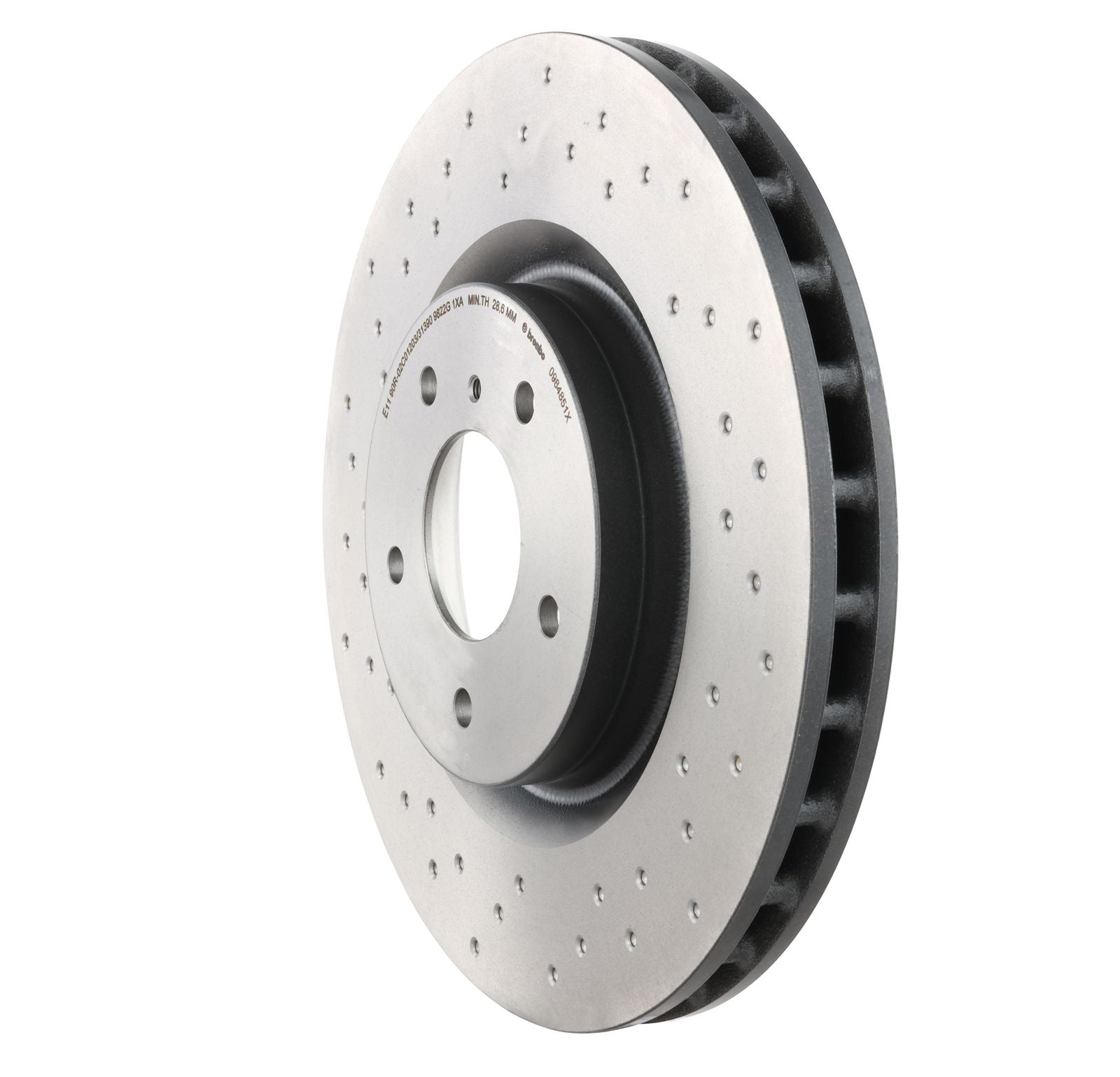 XTRA Drilled Front Disc Brake Rotor - 09.8485.1X_10