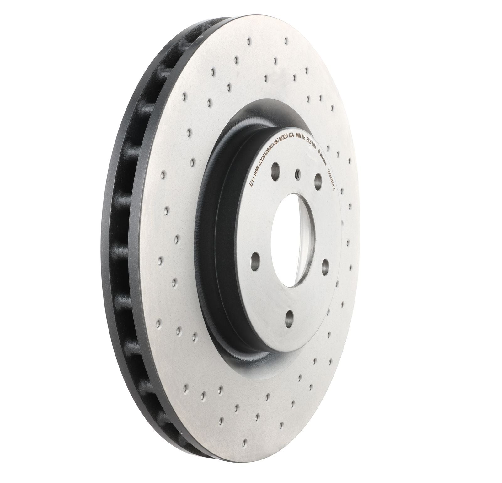XTRA Drilled Front Disc Brake Rotor - 09.8485.1X_26