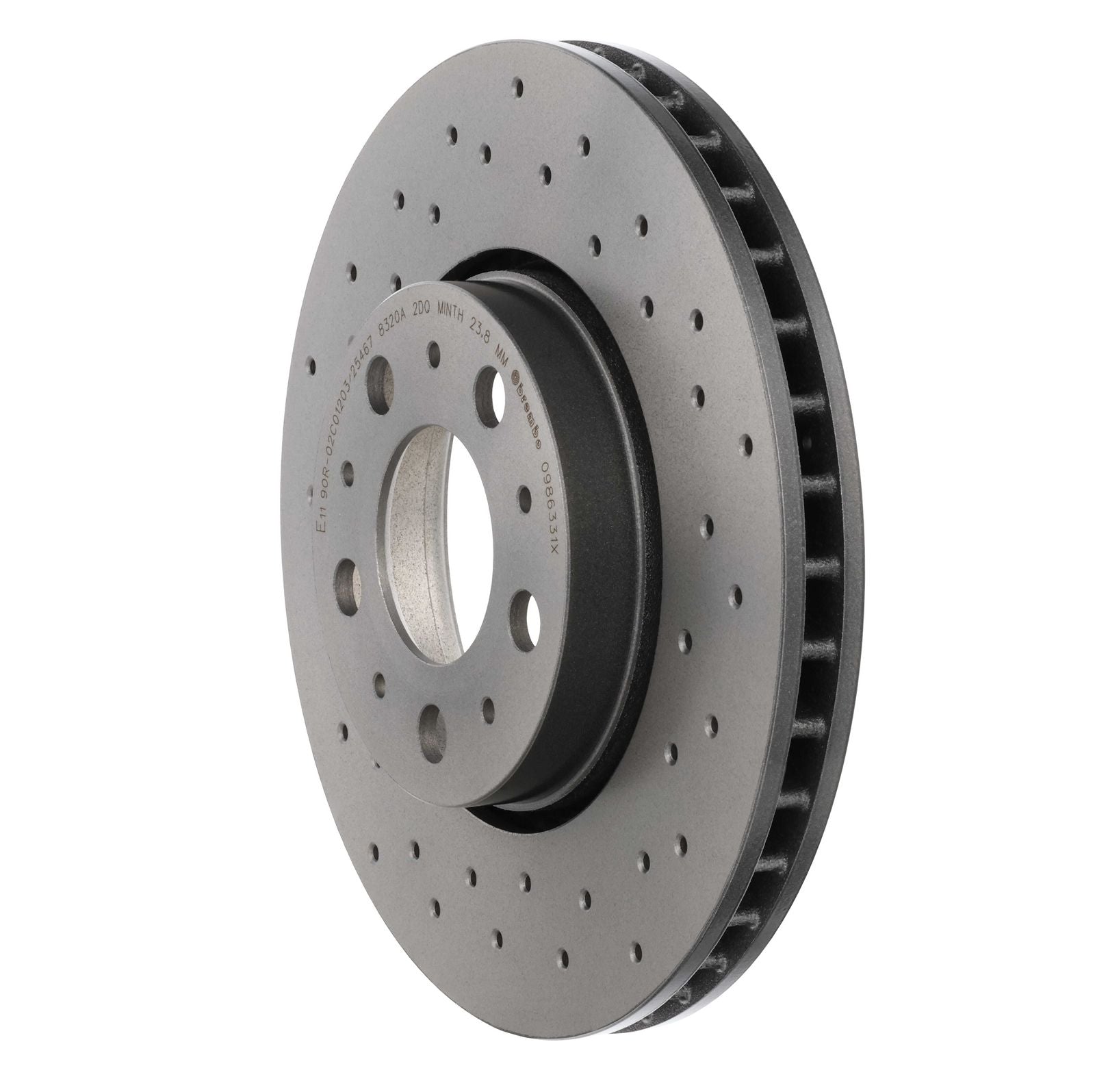 XTRA Drilled Front Disc Brake Rotor - 09.8633.1X_11