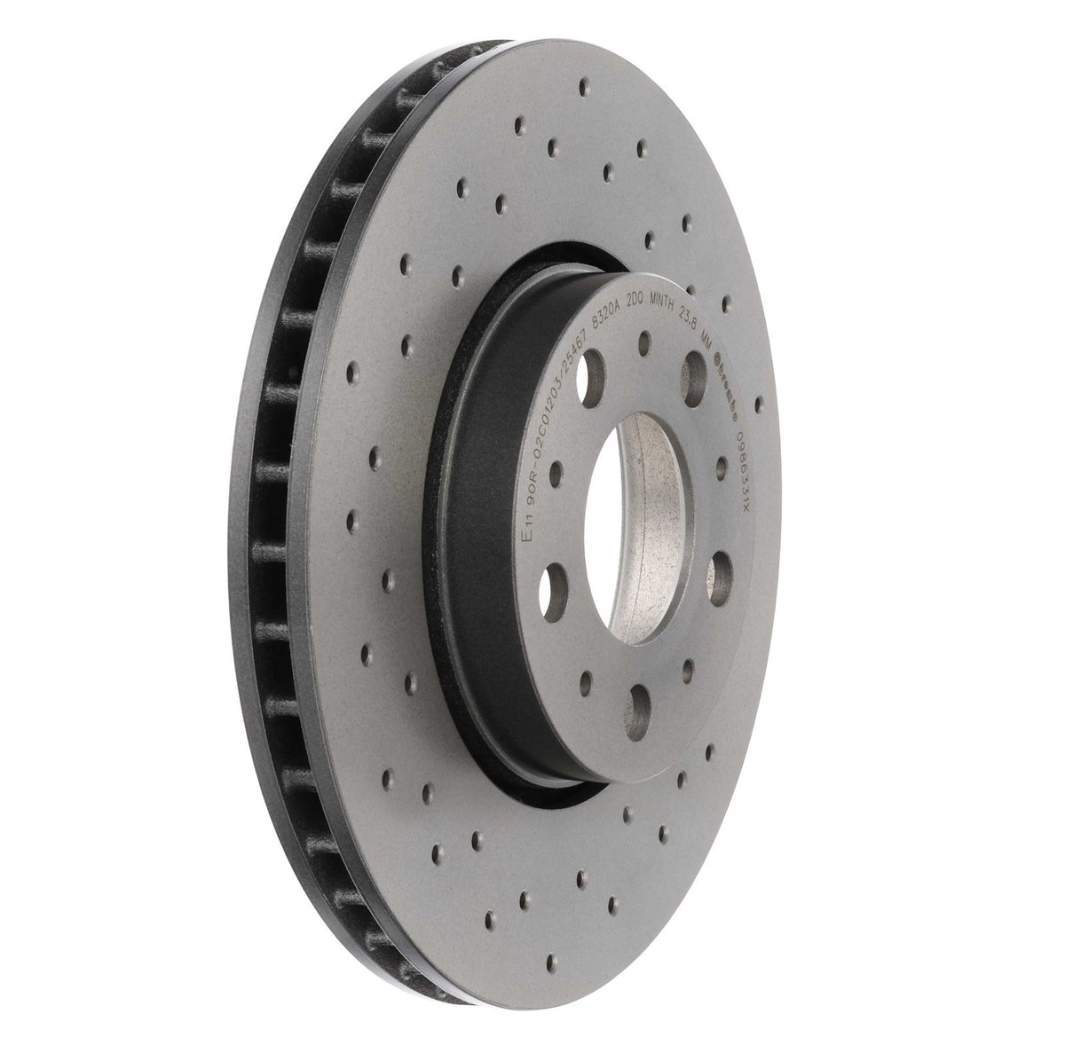 XTRA Drilled Front Disc Brake Rotor - 09.8633.1X_27