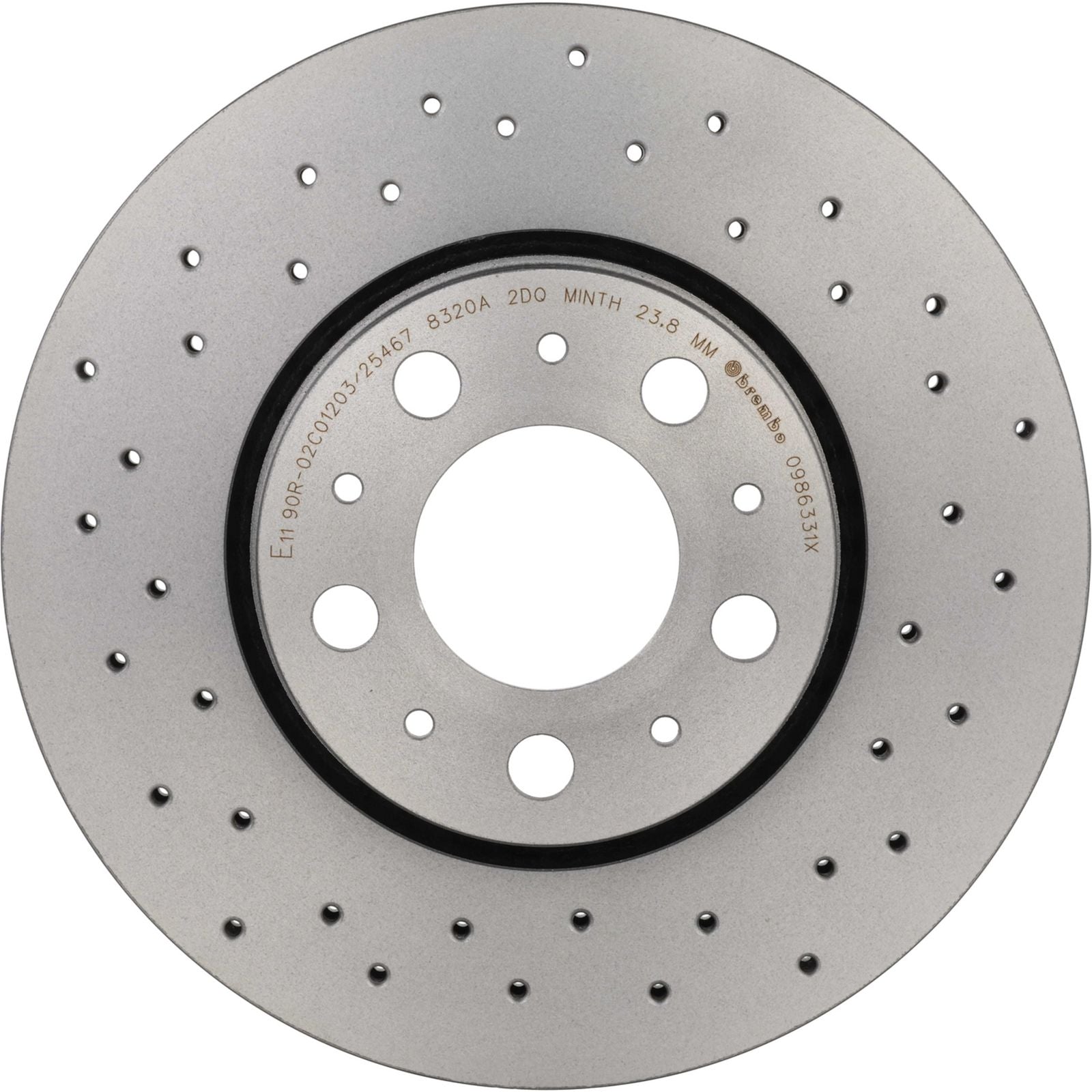 XTRA Drilled Front Disc Brake Rotor - 09.8633.1X_03