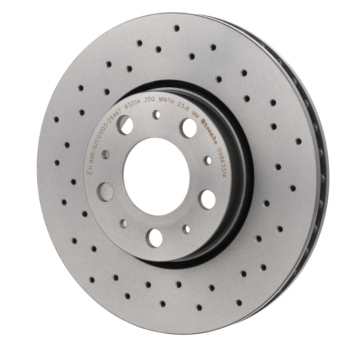 XTRA Drilled Front Disc Brake Rotor - 09.8633.1X_09