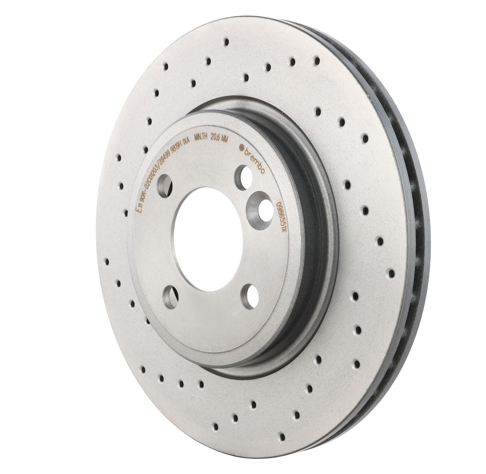 XTRA Drilled Front Disc Brake Rotor - 09.8655.1X_10
