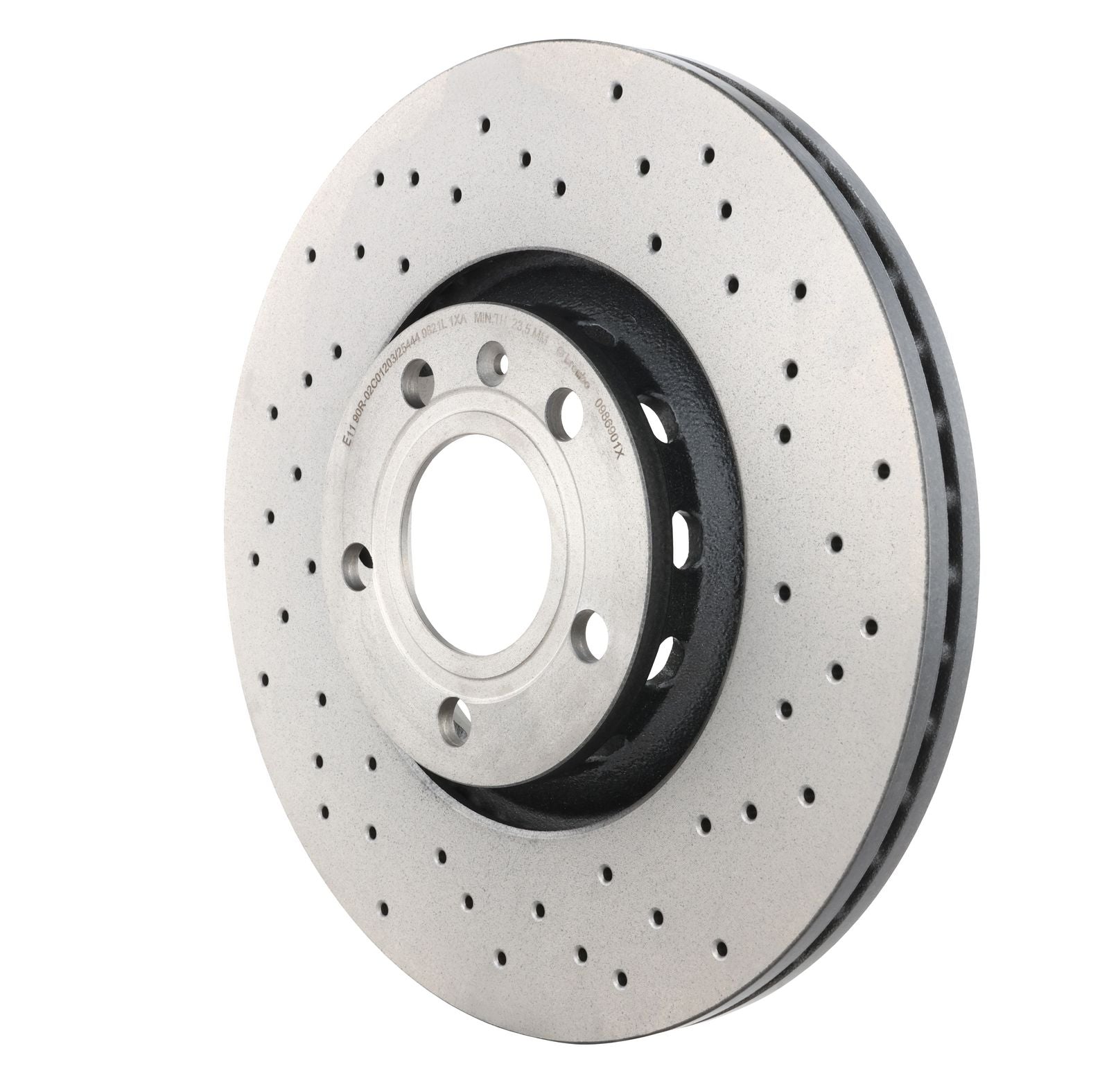 XTRA Drilled Front Disc Brake Rotor - 09.8690.1X_10