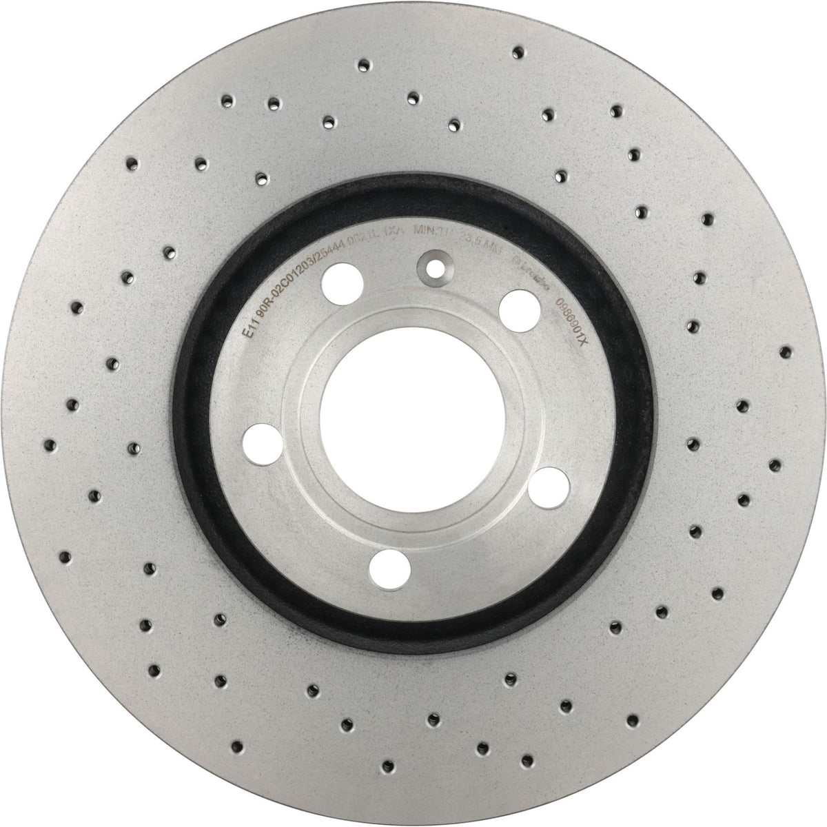XTRA Drilled Front Disc Brake Rotor - 09.8690.1X_05