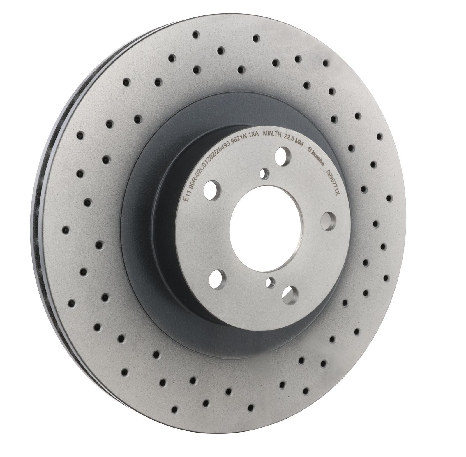 XTRA Drilled Front Disc Brake Rotor - 09.9077.1X_28
