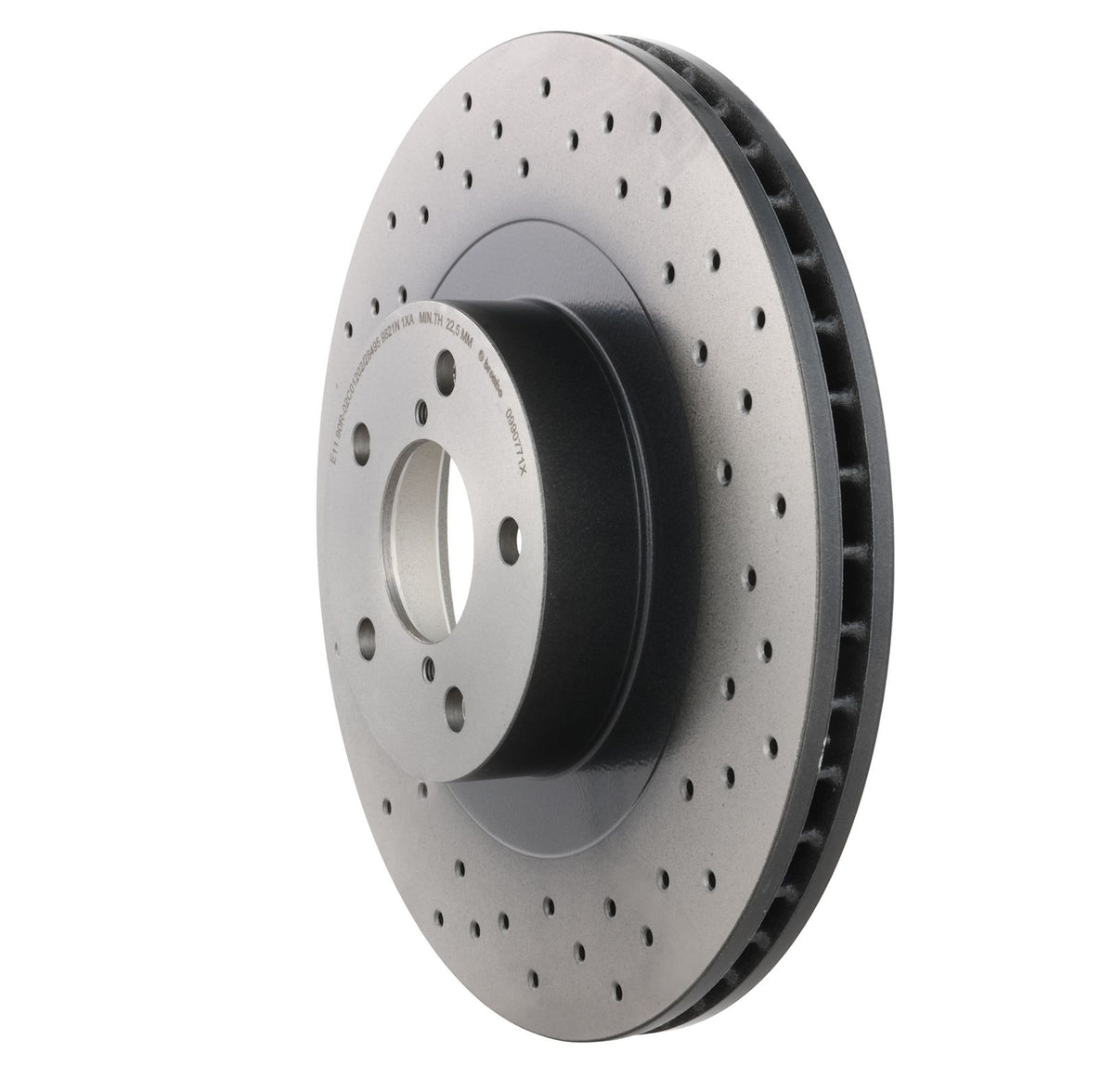 XTRA Drilled Front Disc Brake Rotor - 09.9077.1X_10