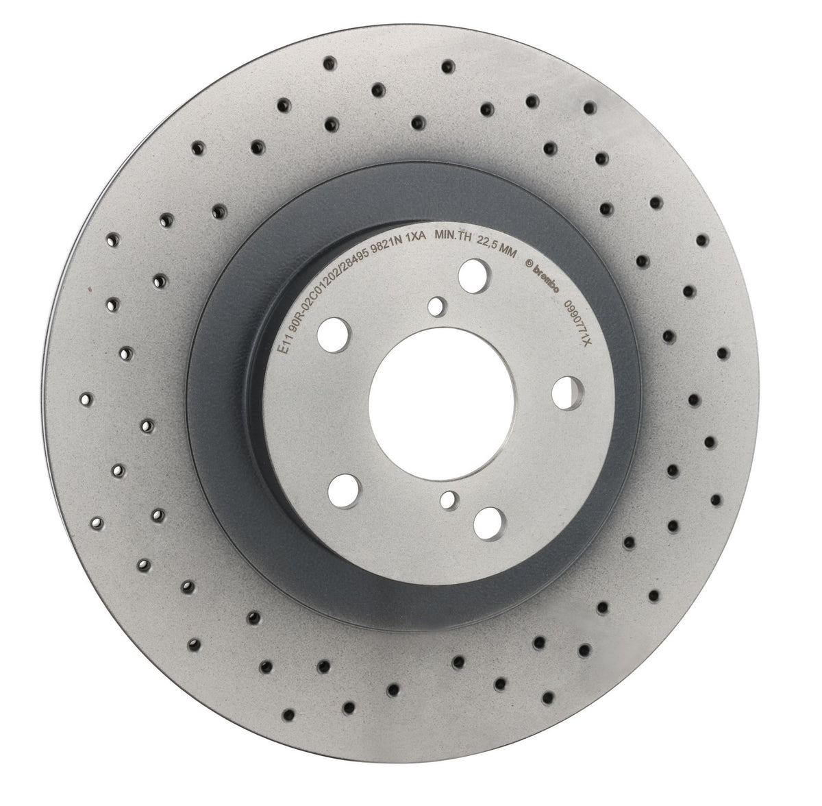 XTRA Drilled Front Disc Brake Rotor - 09.9077.1X_29