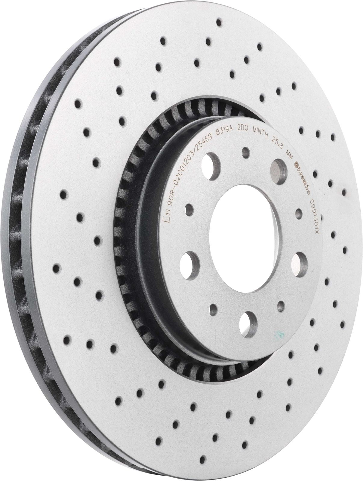 XTRA Drilled Front Disc Brake Rotor - 09.9130.1X_01
