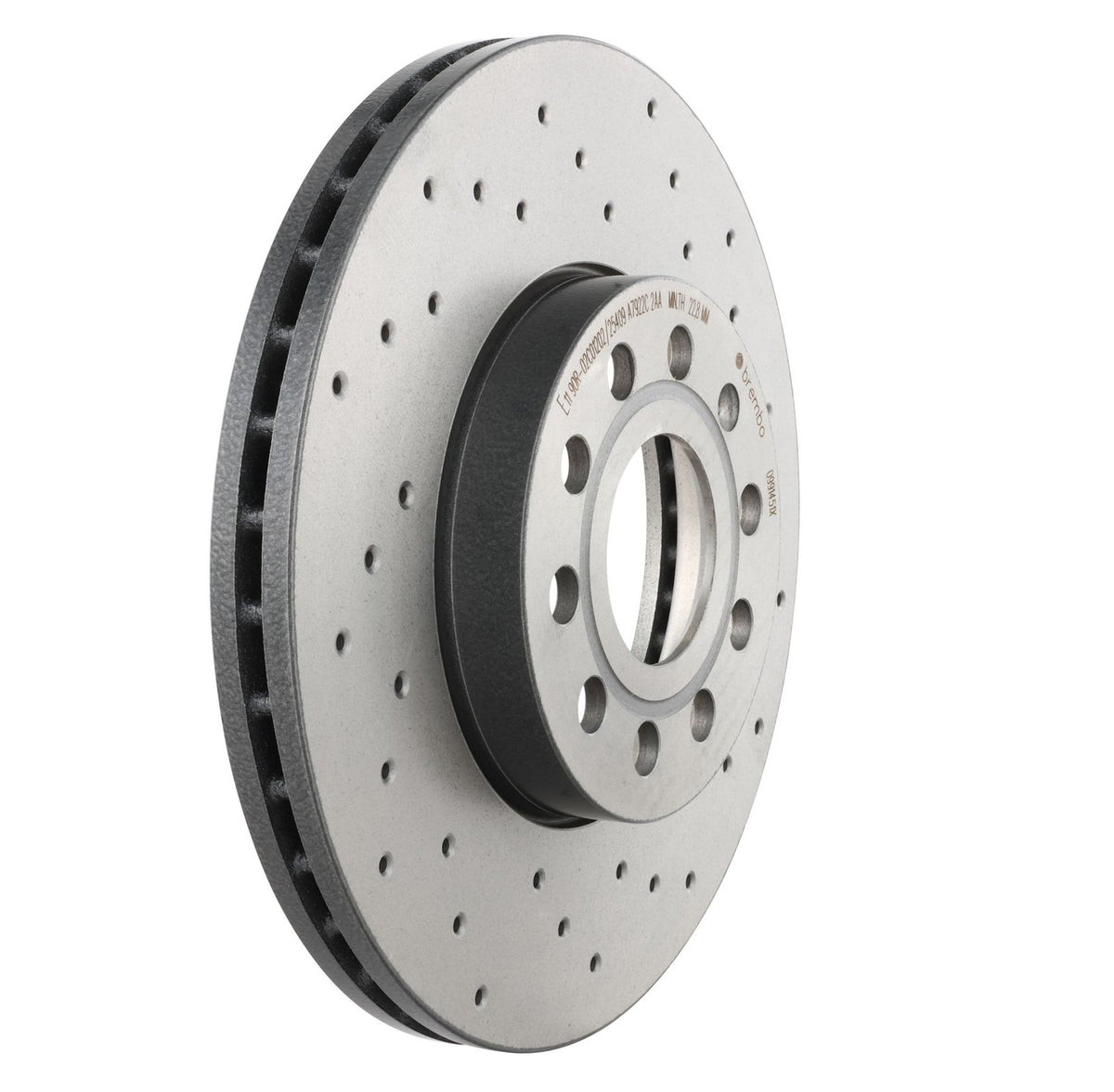 XTRA Drilled Front Disc Brake Rotor - 09.9145.1X_26