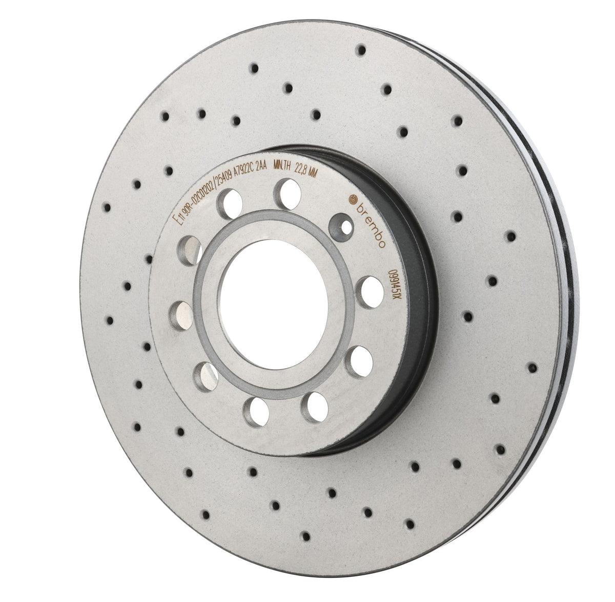 XTRA Drilled Front Disc Brake Rotor - 09.9145.1X_08