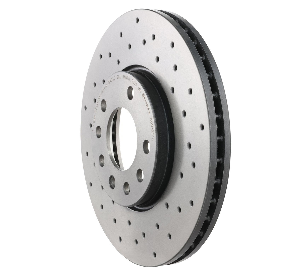 XTRA Drilled Front Disc Brake Rotor - 09.9165.1X_11