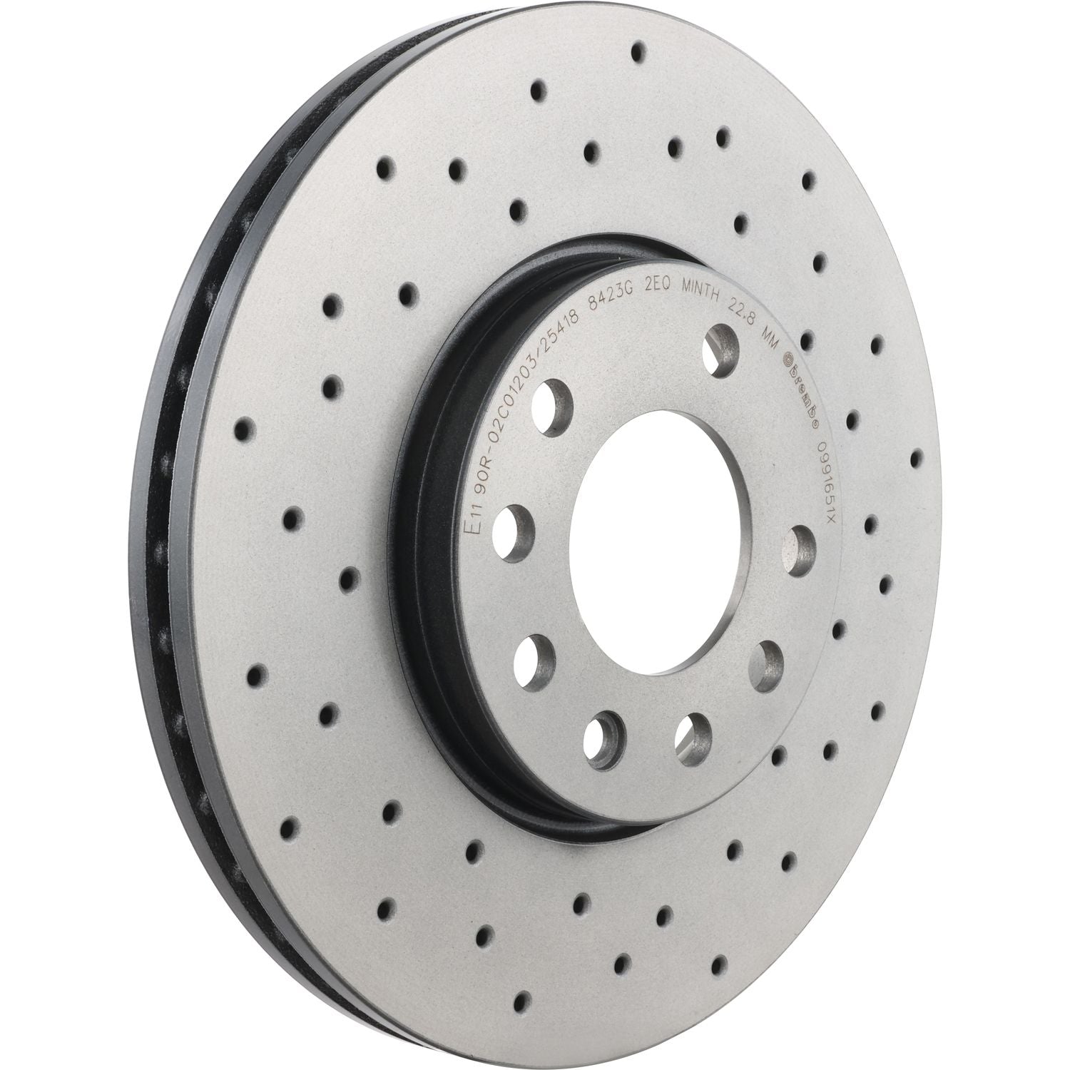 XTRA Drilled Front Disc Brake Rotor - 09.9165.1X_01