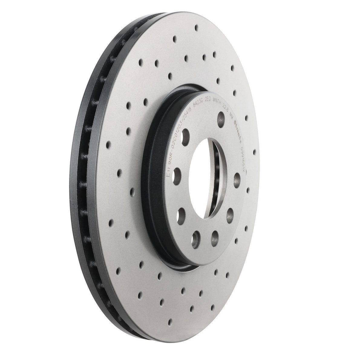 XTRA Drilled Front Disc Brake Rotor - 09.9165.1X_27