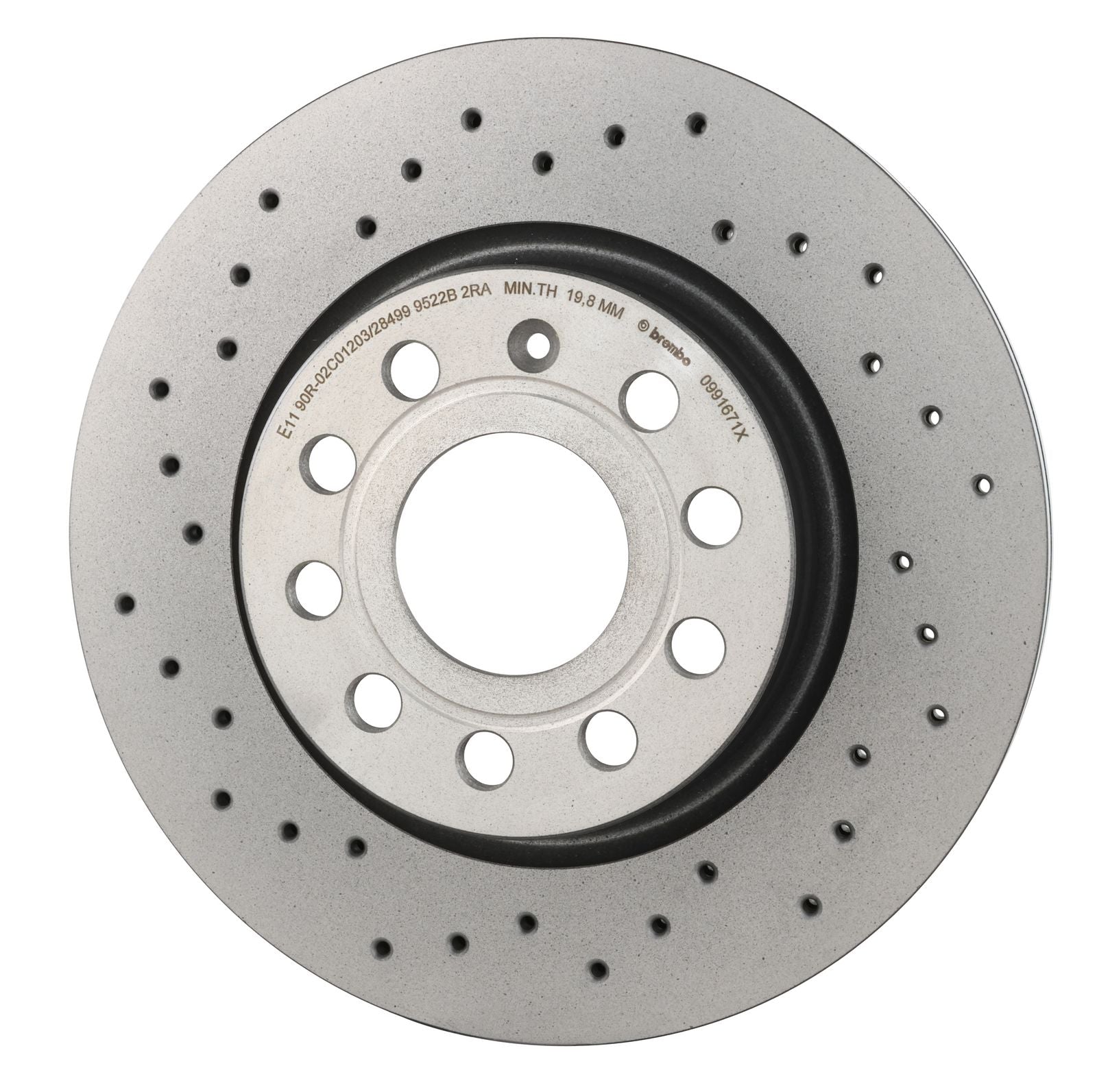 XTRA Drilled Front Disc Brake Rotor - 09.9167.1X_09