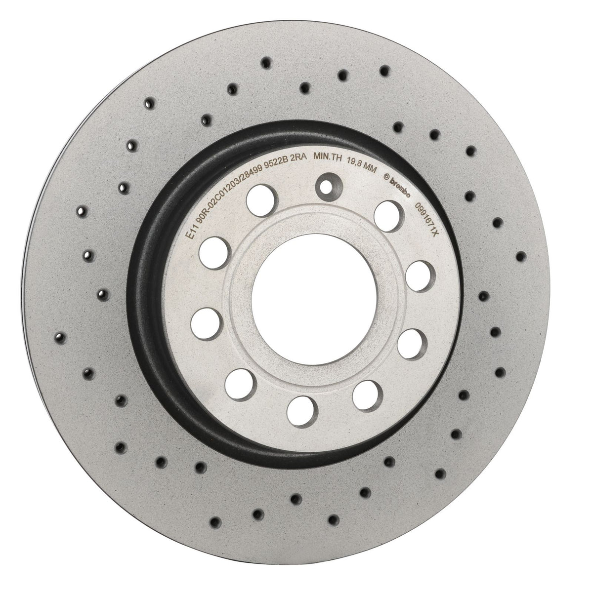 XTRA Drilled Front Disc Brake Rotor - 09.9167.1X_31