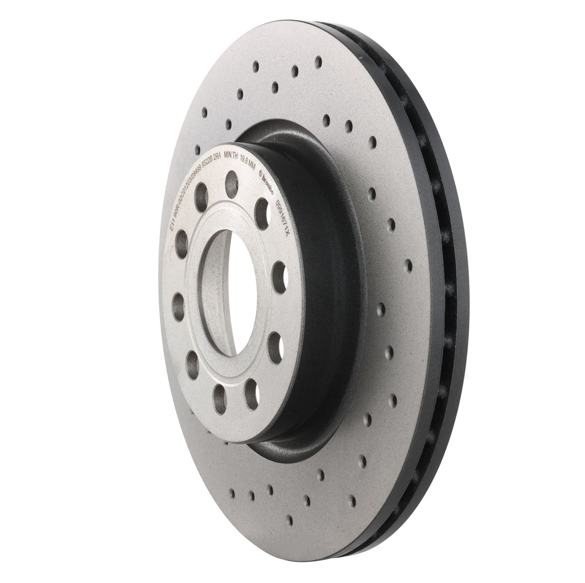 XTRA Drilled Front Disc Brake Rotor - 09.9167.1X_12