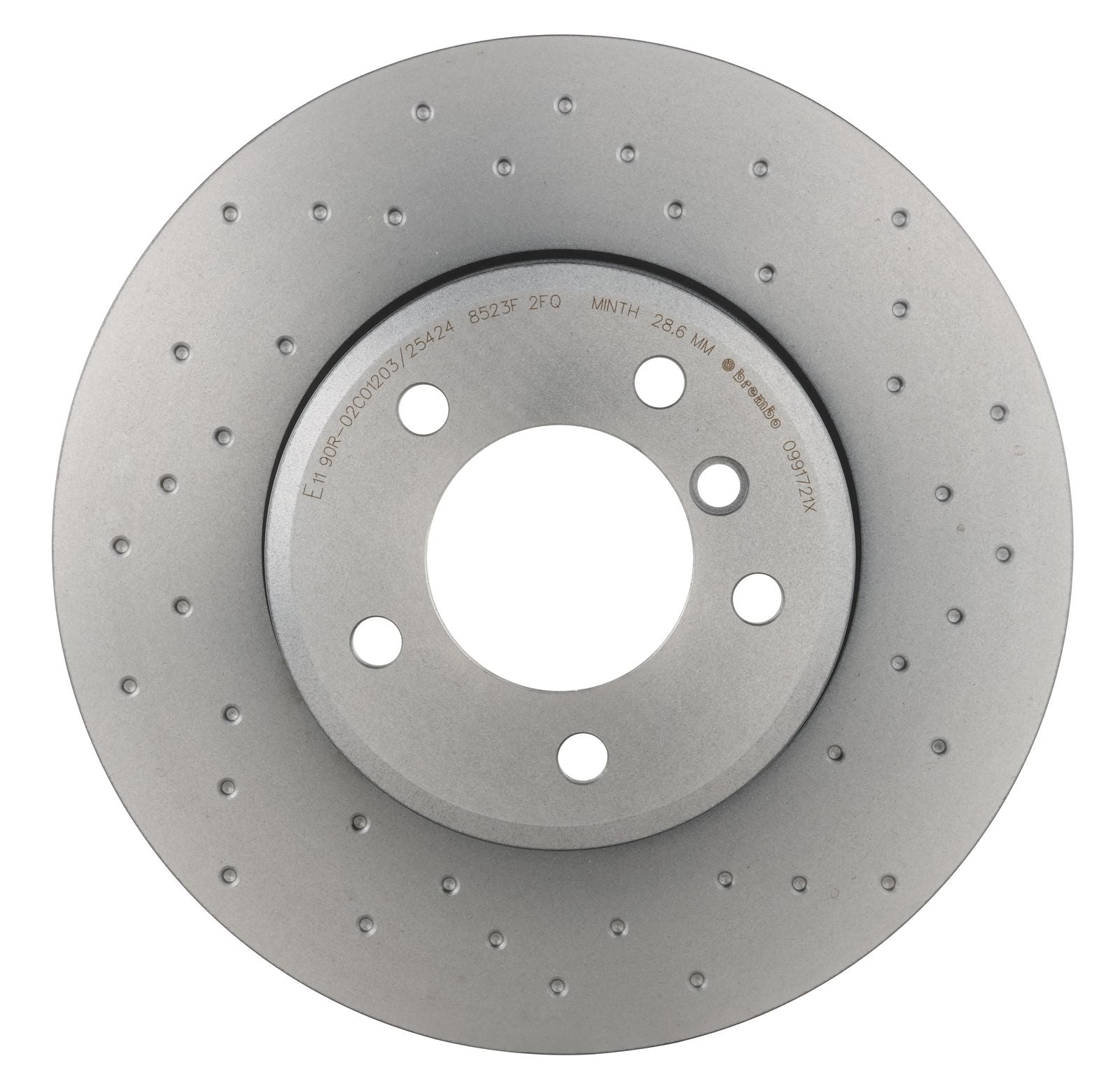 XTRA Drilled Front Disc Brake Rotor - 09.9172.1X_07