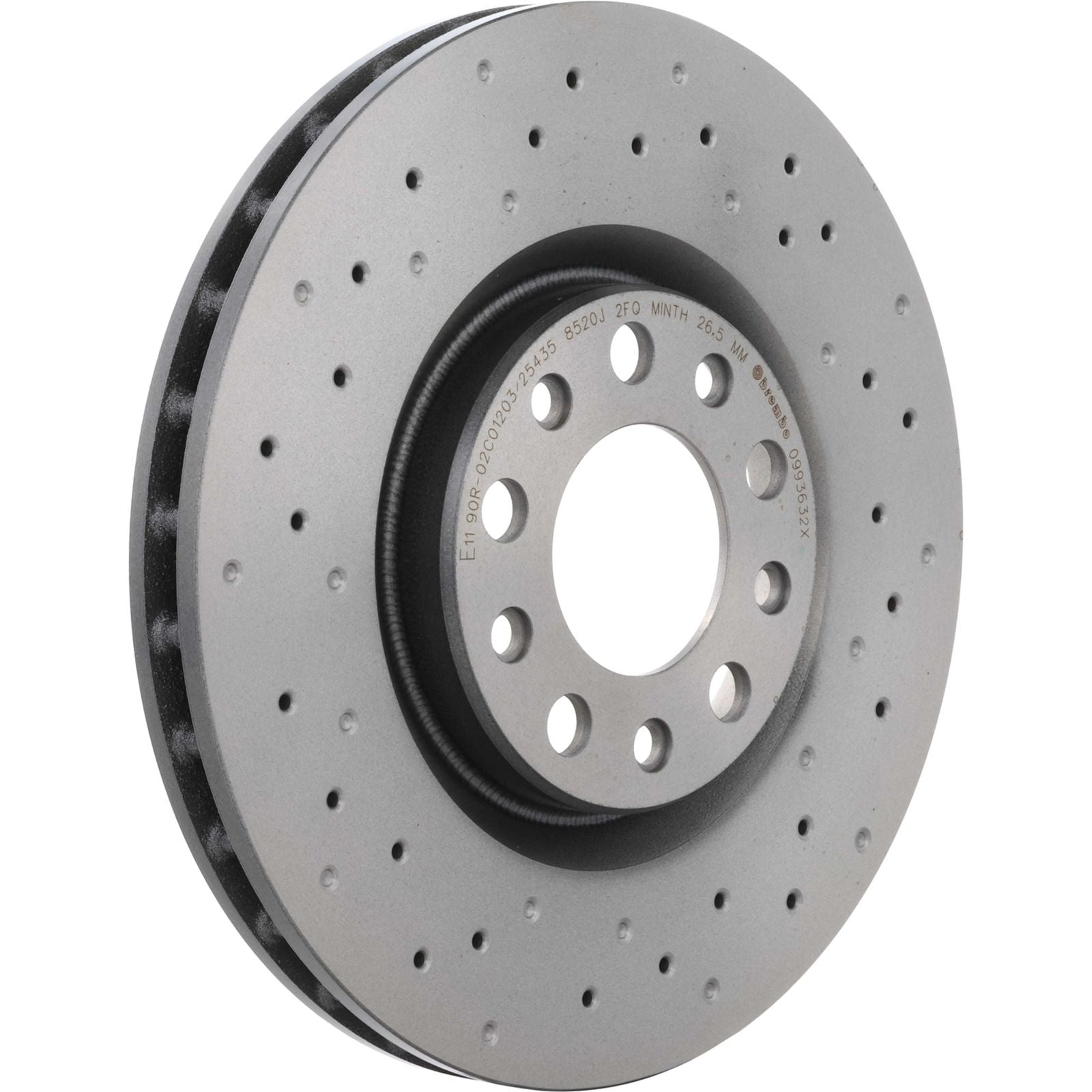 XTRA Drilled Front Disc Brake Rotor - 09.9363.2X_02