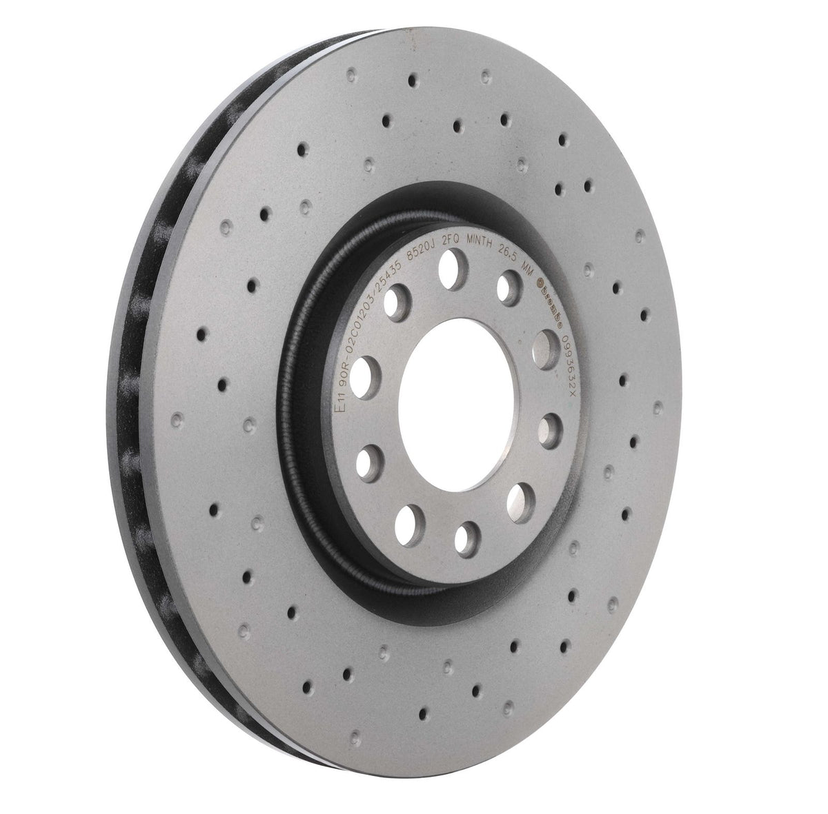 XTRA Drilled Front Disc Brake Rotor - 09.9363.2X_28