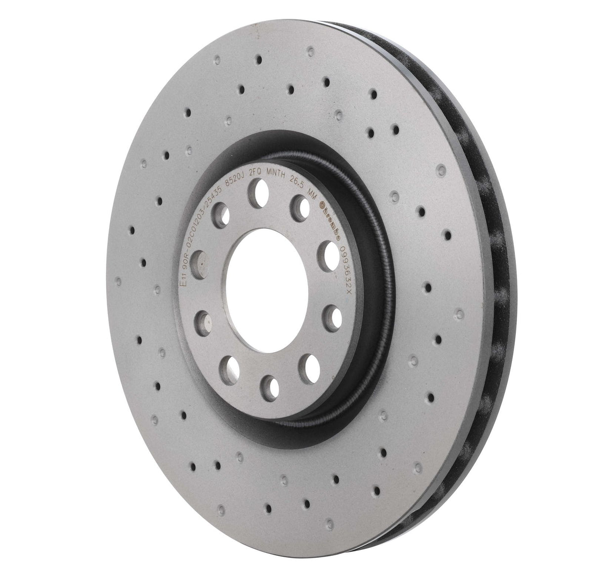 XTRA Drilled Front Disc Brake Rotor - 09.9363.2X_10