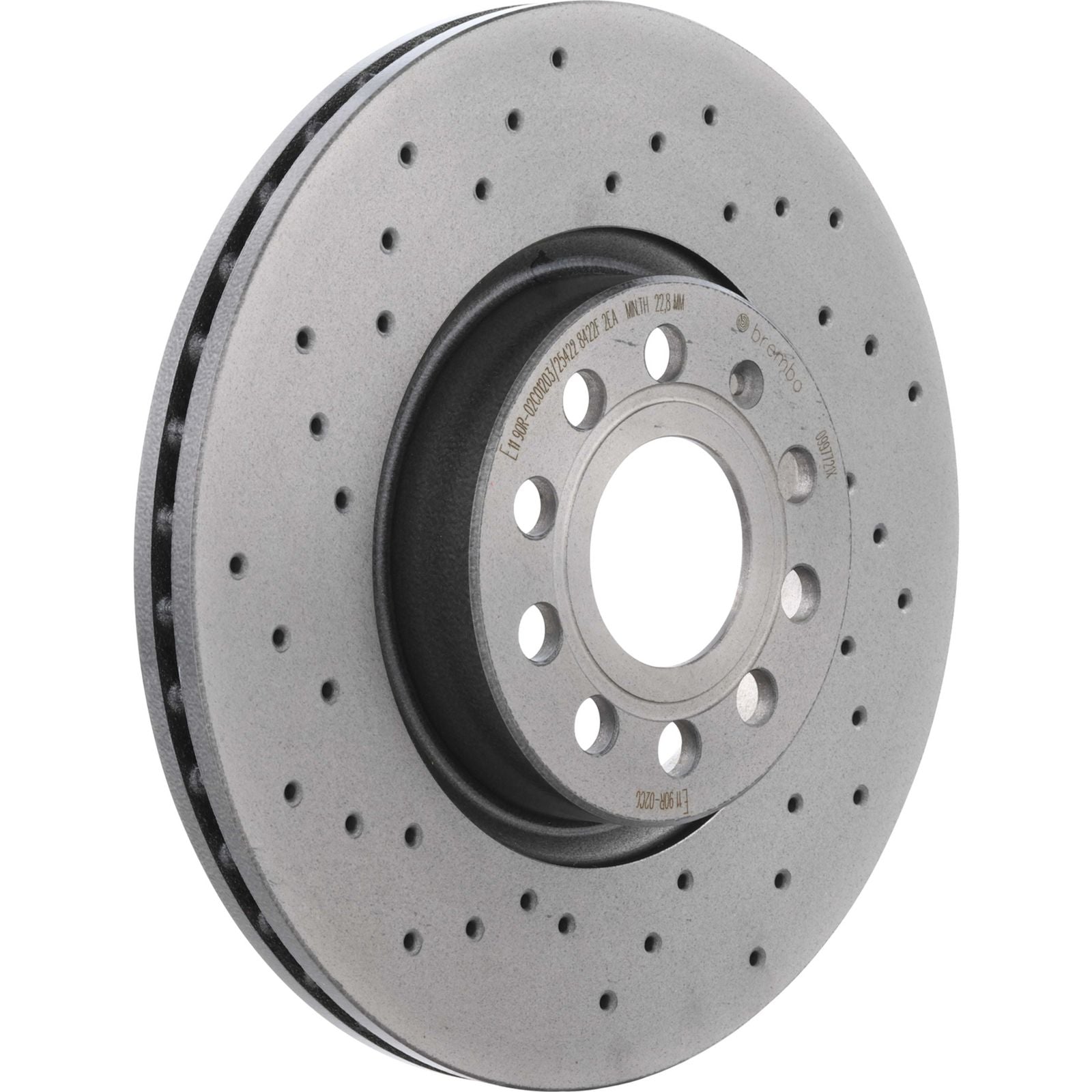 XTRA Drilled Front Disc Brake Rotor - 09.9772.1X_01