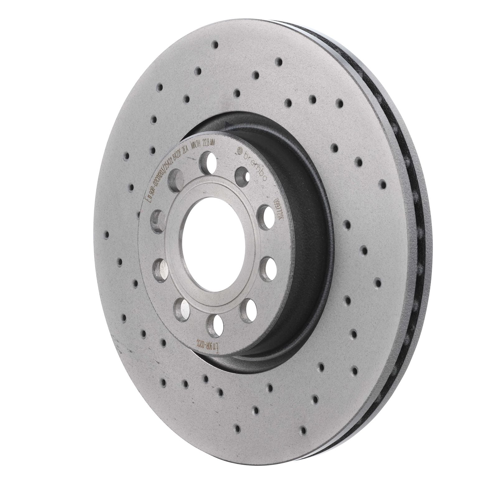 XTRA Drilled Front Disc Brake Rotor - 09.9772.1X_11