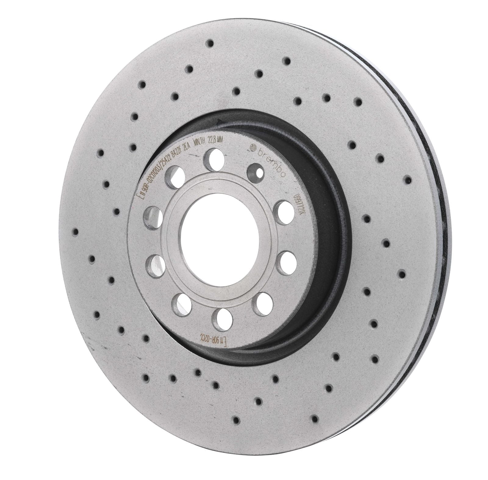 XTRA Drilled Front Disc Brake Rotor - 09.9772.1X_10