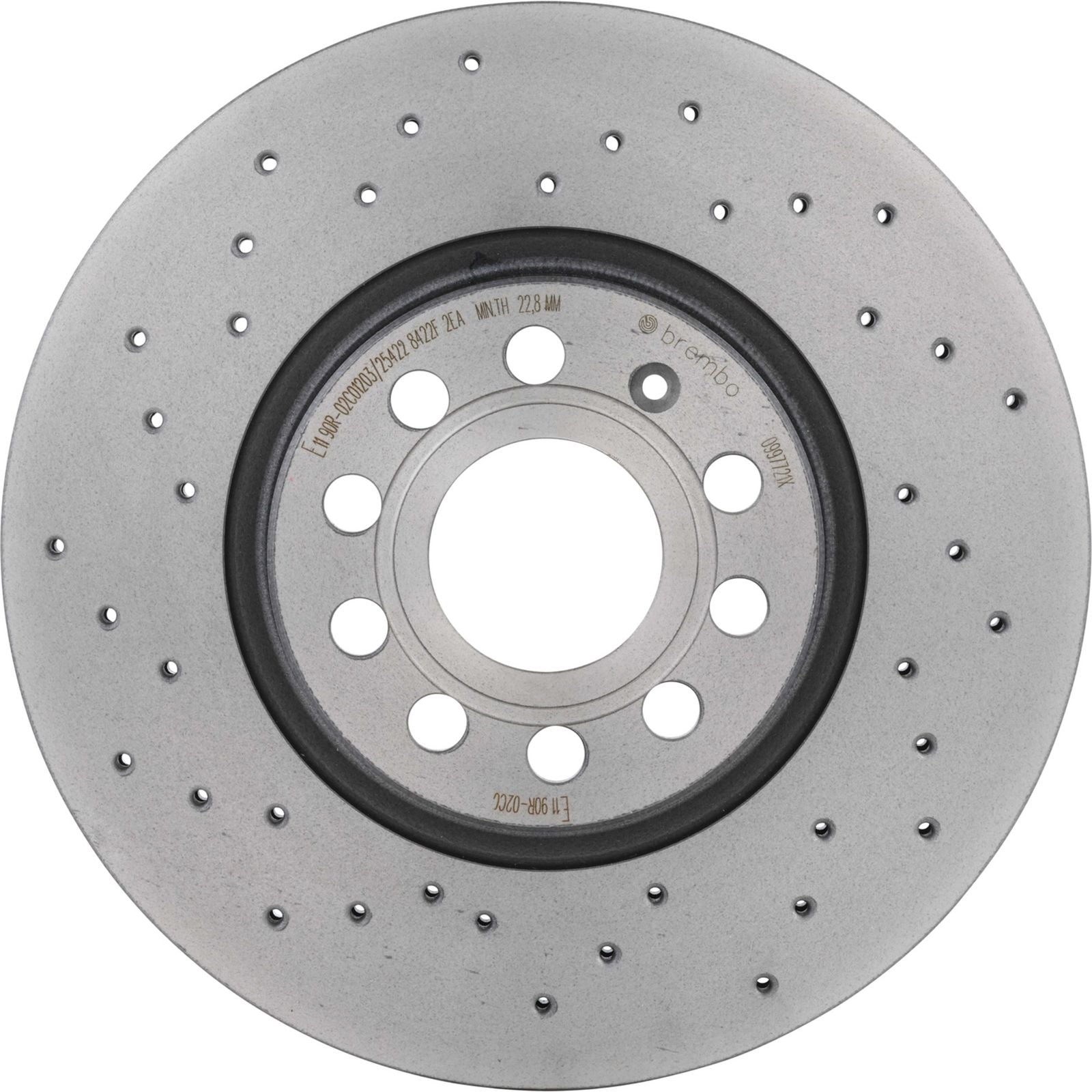 XTRA Drilled Front Disc Brake Rotor - 09.9772.1X_02