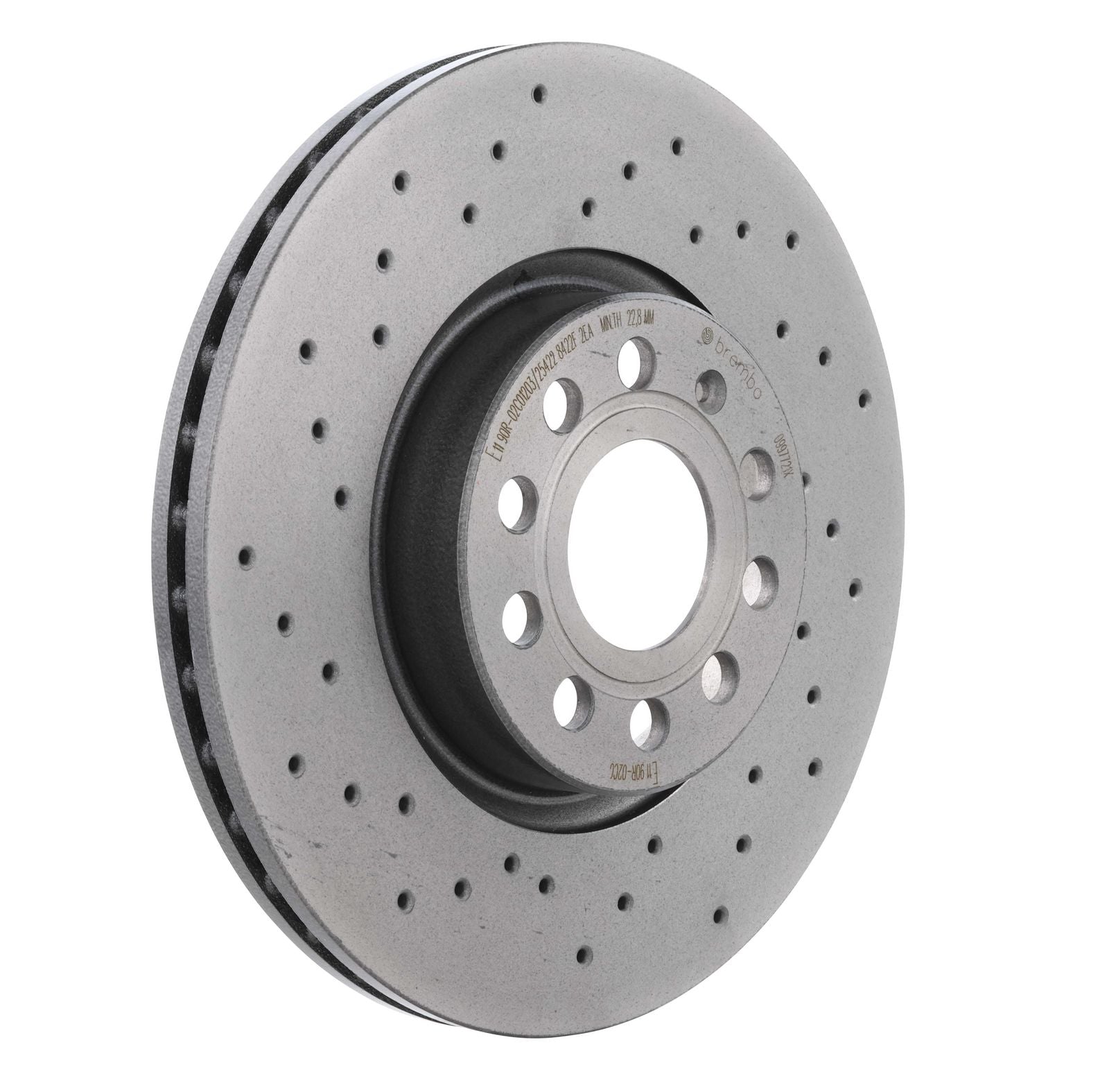 XTRA Drilled Front Disc Brake Rotor - 09.9772.1X_29