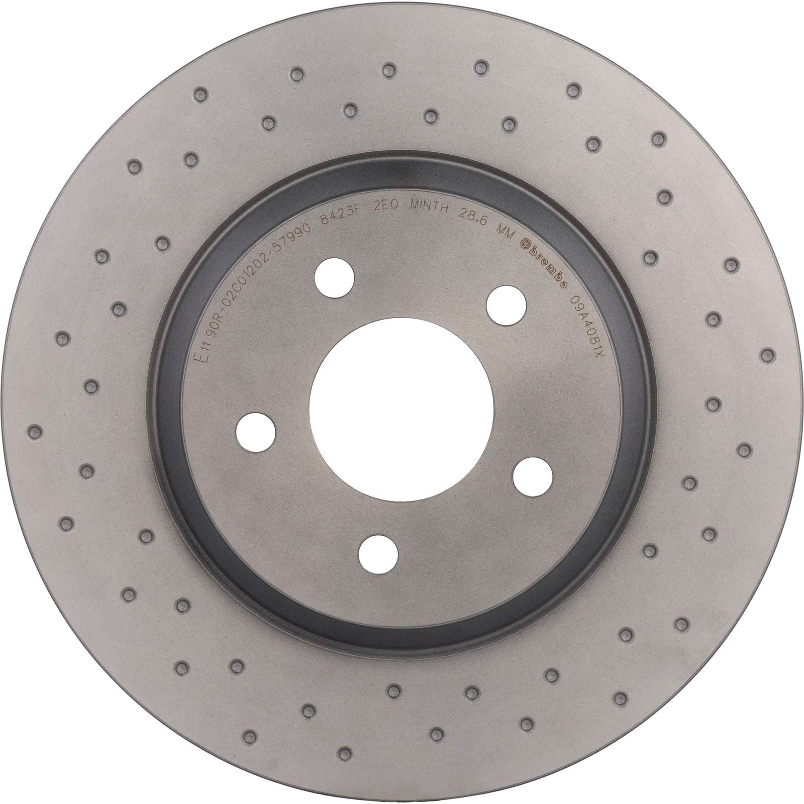 XTRA Drilled Front Disc Brake Rotor - 09.A408.1X_04