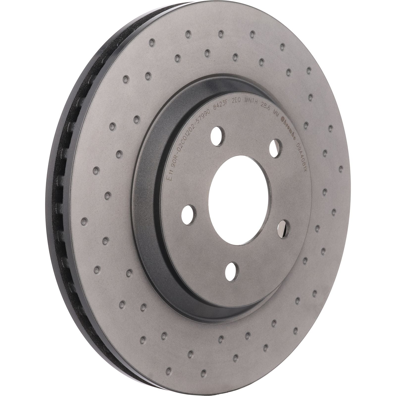 XTRA Drilled Front Disc Brake Rotor - 09.A408.1X_01