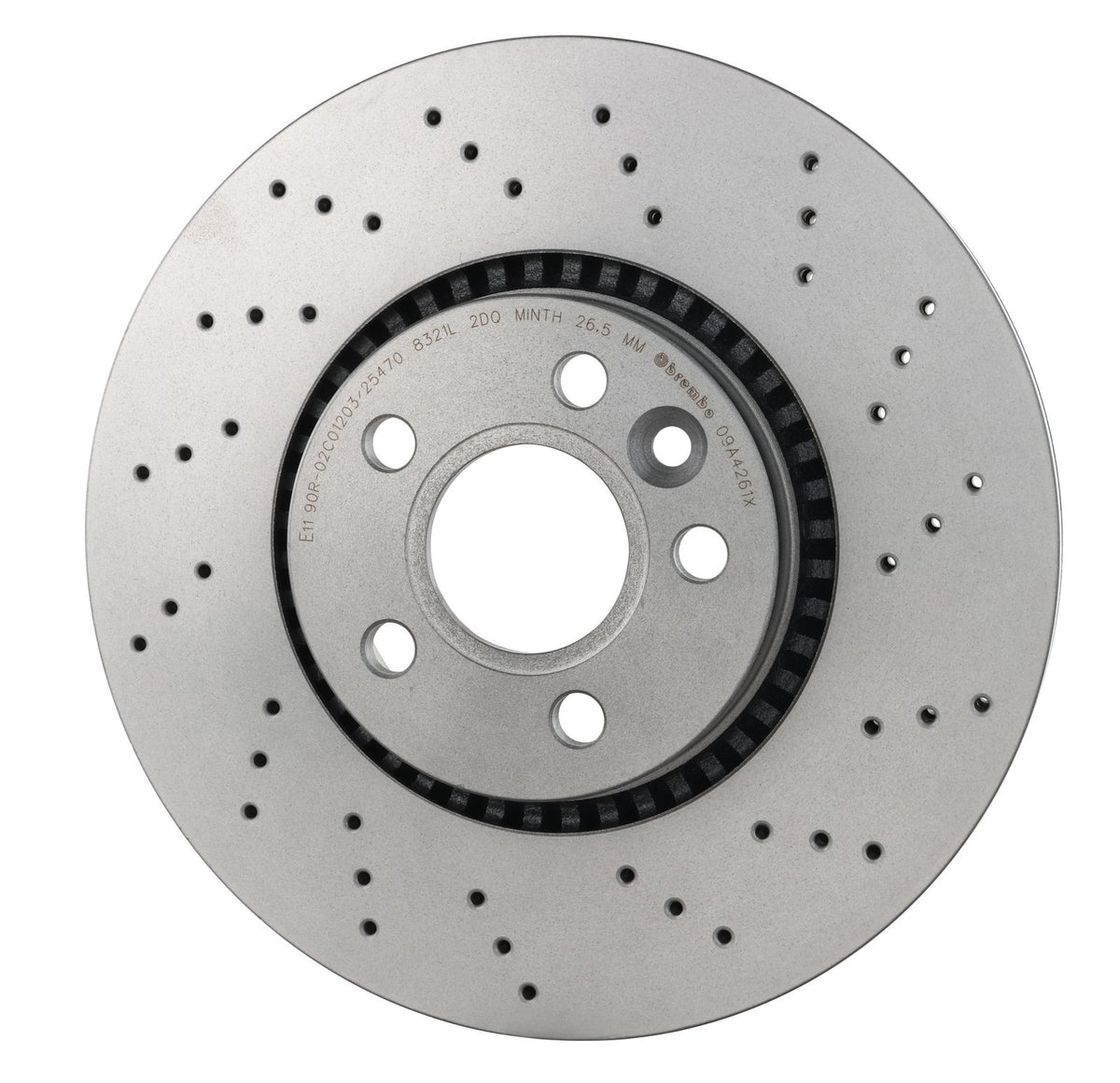XTRA Drilled Front Disc Brake Rotor - 09.A426.1X_07
