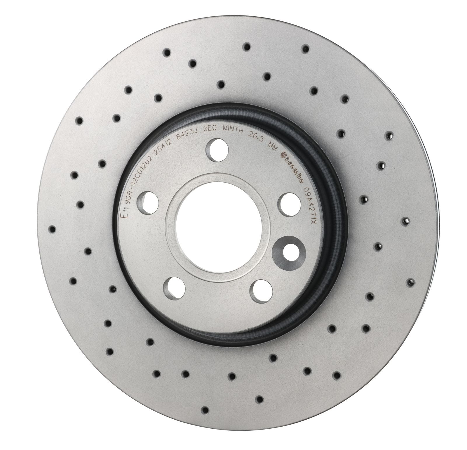XTRA Drilled Front Disc Brake Rotor - 09.A427.1X_07
