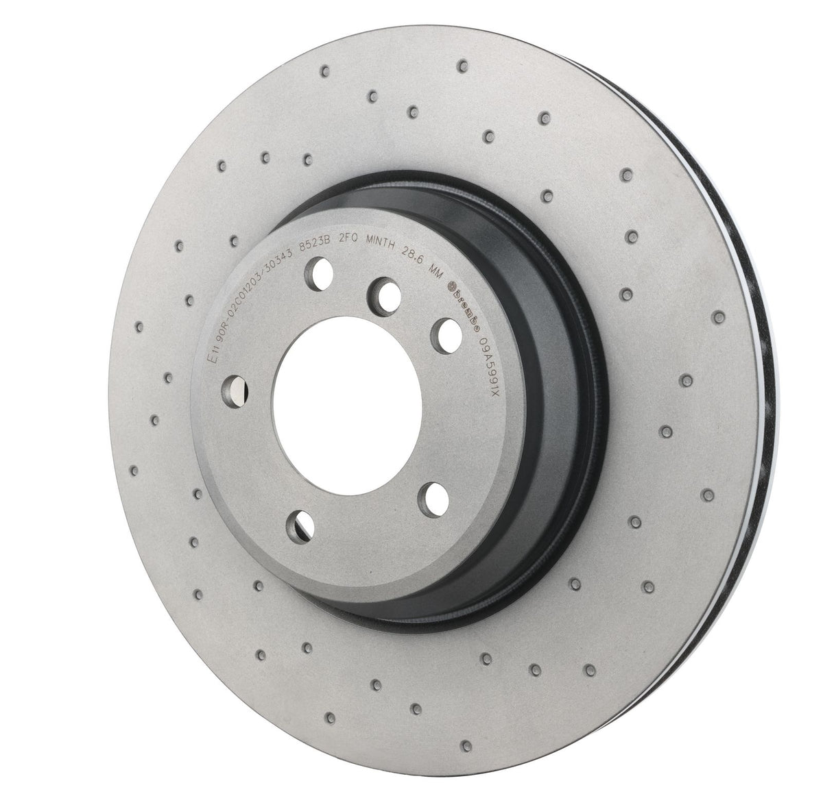 XTRA Drilled Front Disc Brake Rotor - 09.A599.1X_09
