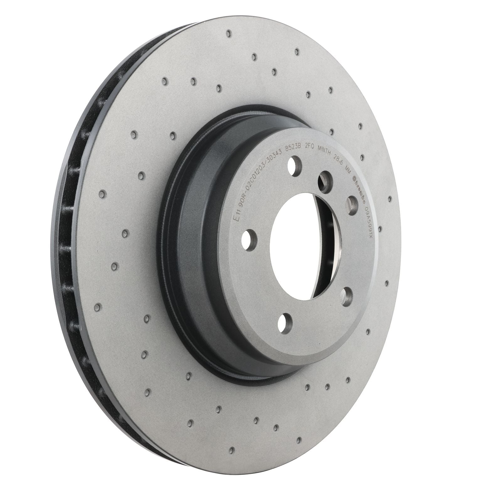 XTRA Drilled Front Disc Brake Rotor - 09.A599.1X_28