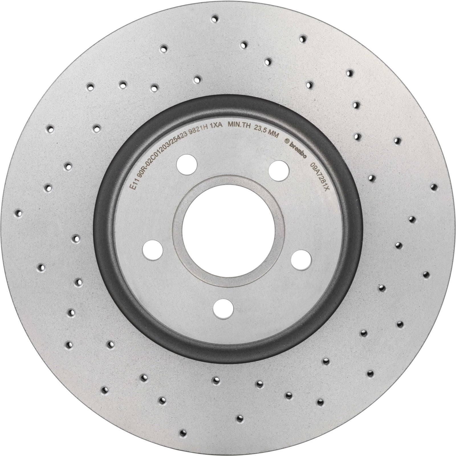 XTRA Drilled Front Disc Brake Rotor - 09.A728.1X_05