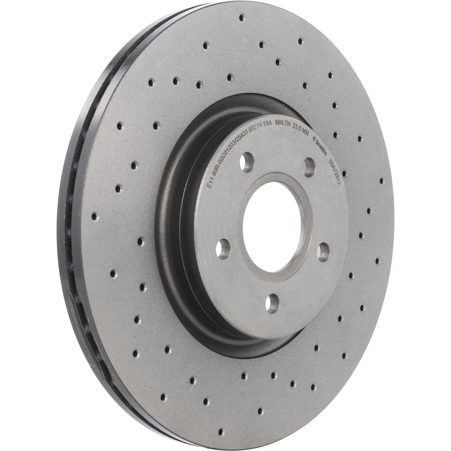 XTRA Drilled Front Disc Brake Rotor - 09.A728.1X_02