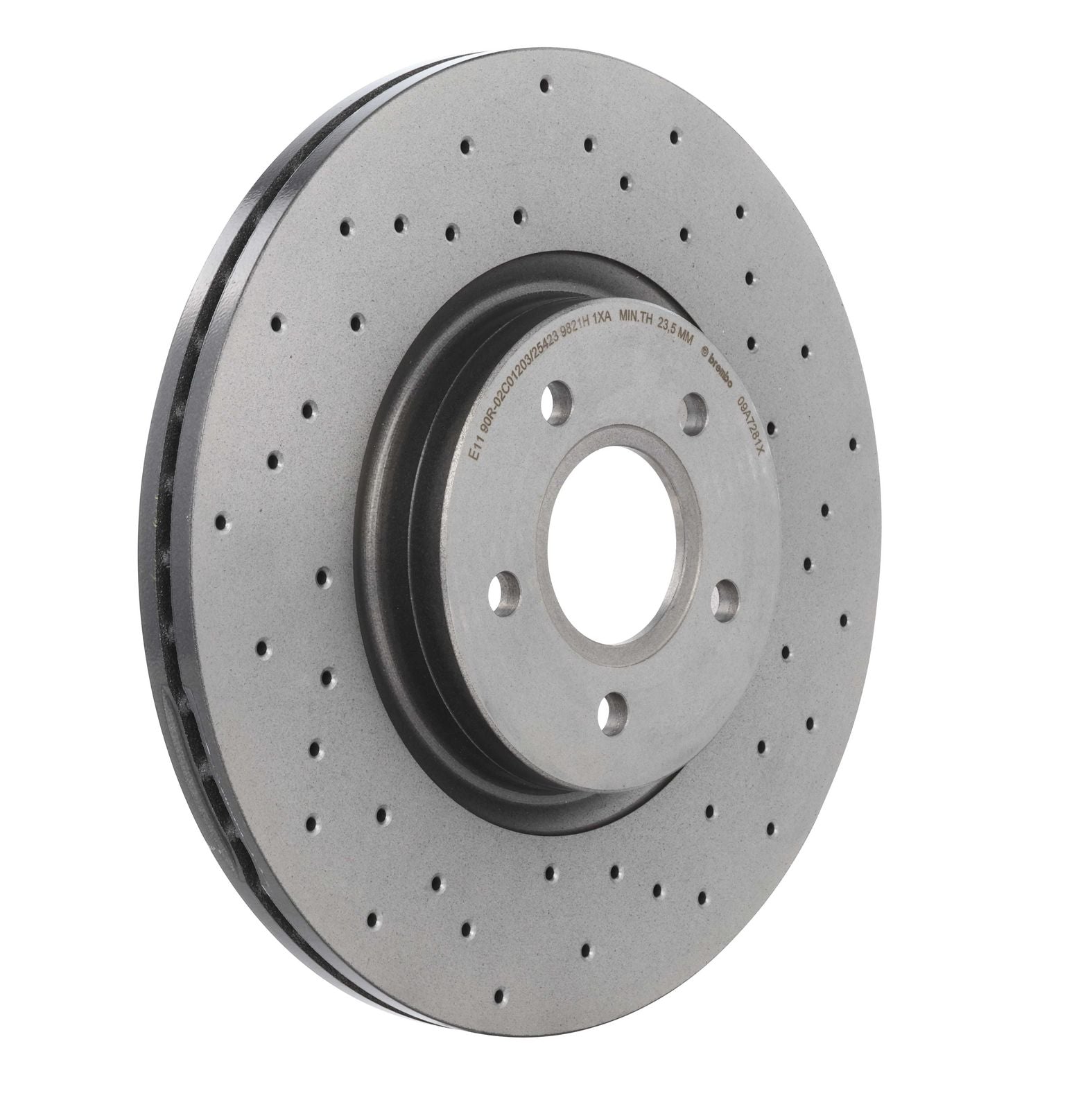 XTRA Drilled Front Disc Brake Rotor - 09.A728.1X_28