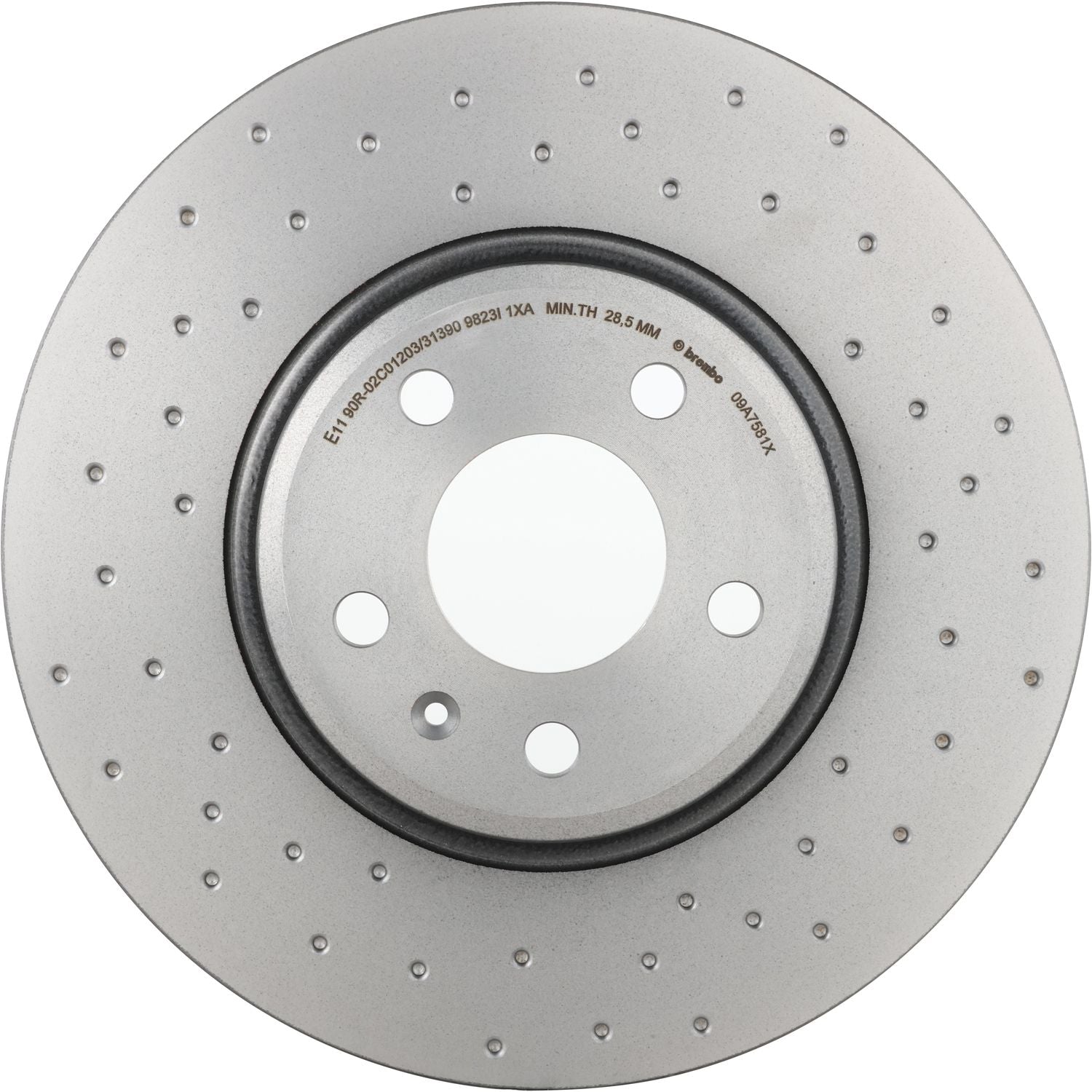 XTRA Drilled Front Disc Brake Rotor - 09.A758.1X_02