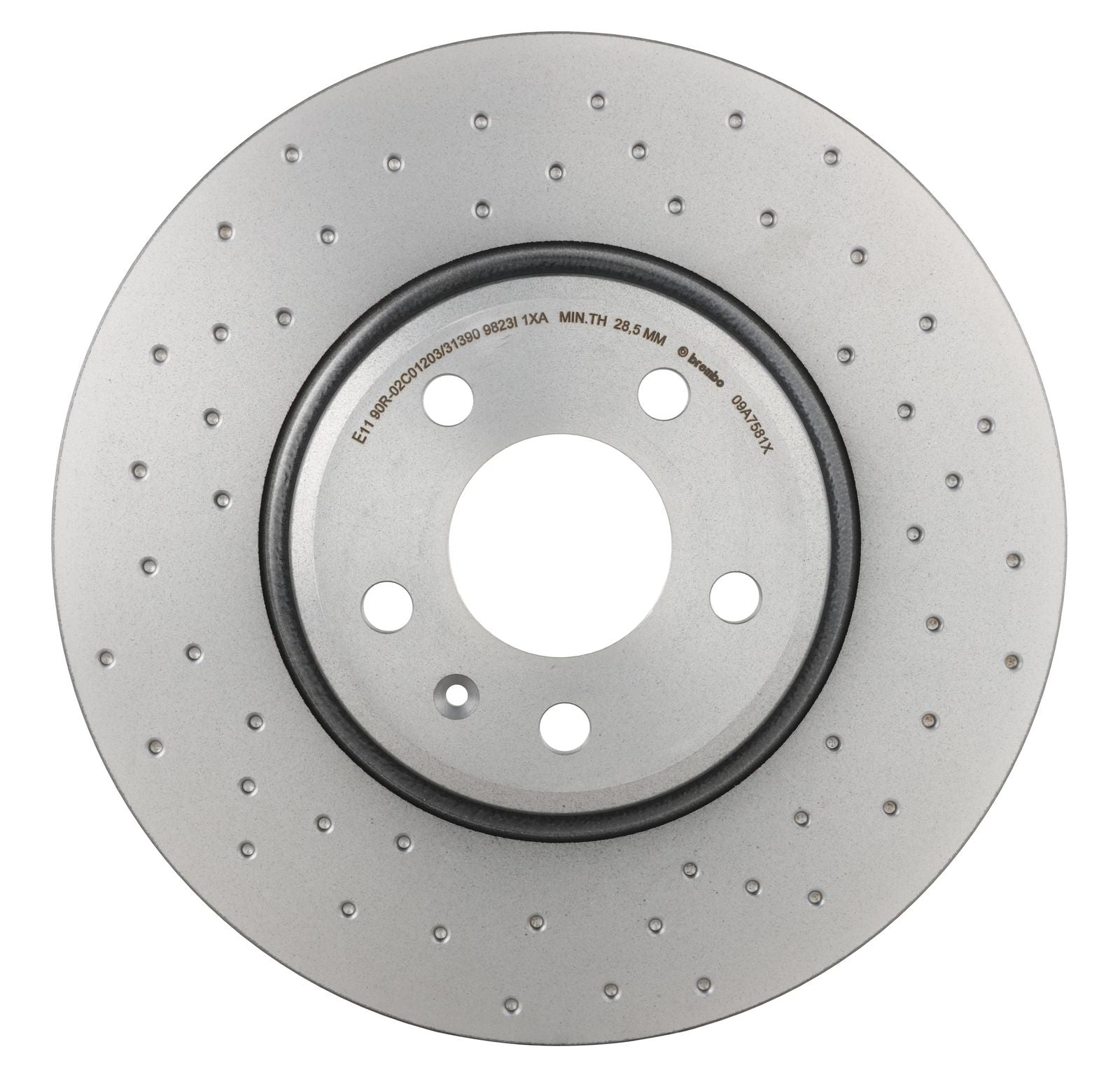 XTRA Drilled Front Disc Brake Rotor - 09.A758.1X_07