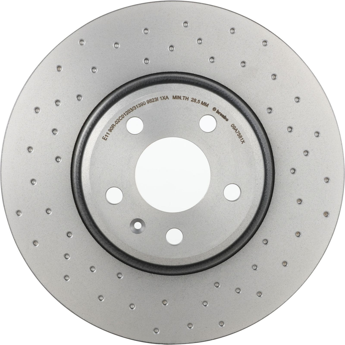 XTRA Drilled Front Disc Brake Rotor - 09.A758.1X_02