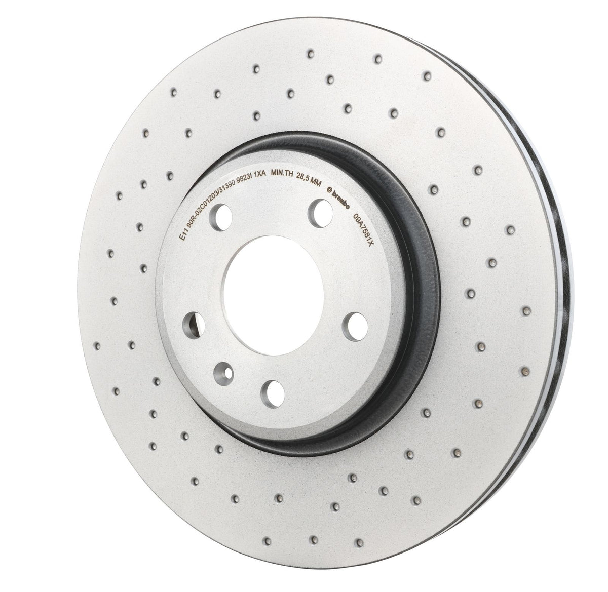 XTRA Drilled Front Disc Brake Rotor - 09.A758.1X_09