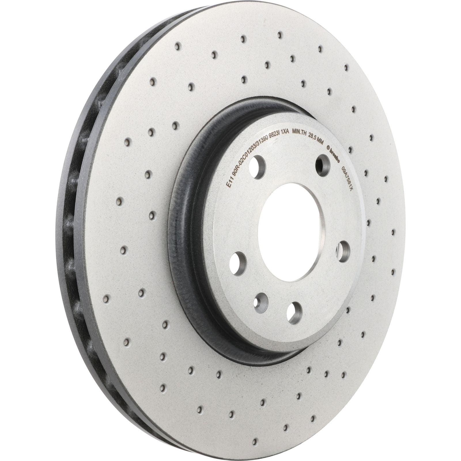 XTRA Drilled Front Disc Brake Rotor - 09.A758.1X_05