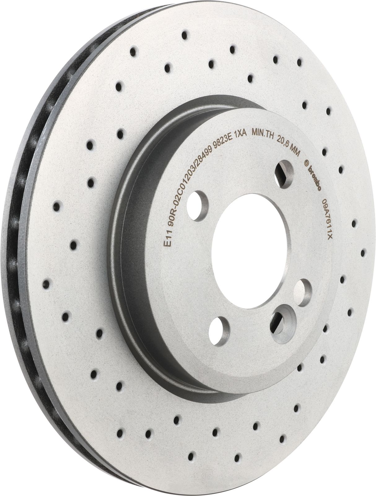 XTRA Drilled Front Disc Brake Rotor - 09.A761.1X_01