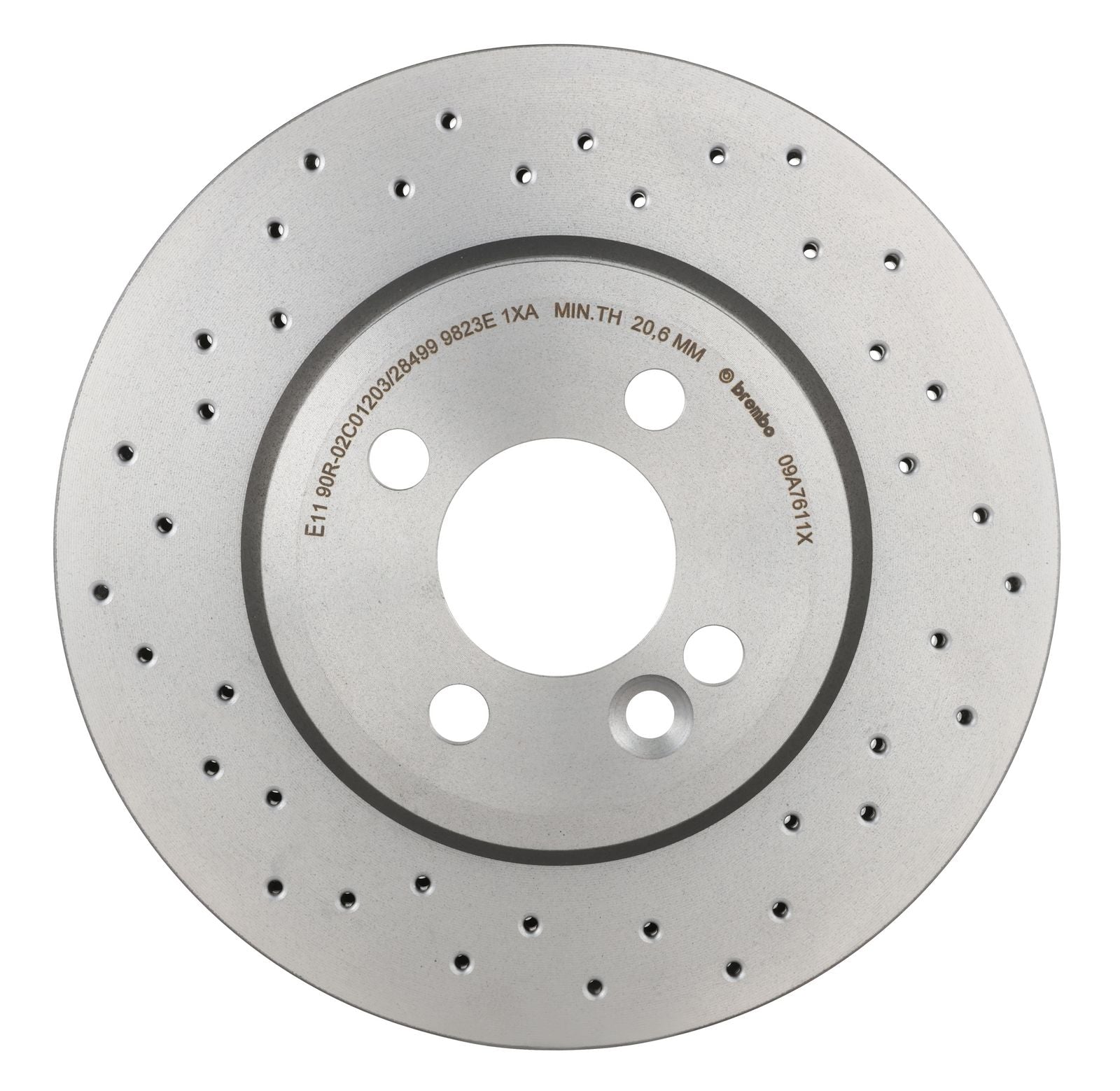 XTRA Drilled Front Disc Brake Rotor - 09.A761.1X_02